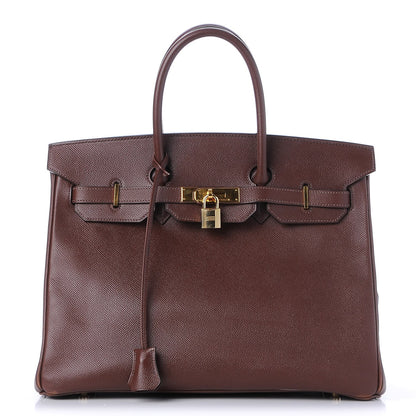 Hermes Courchevel Birkin 35 Chocolate 1 of 36