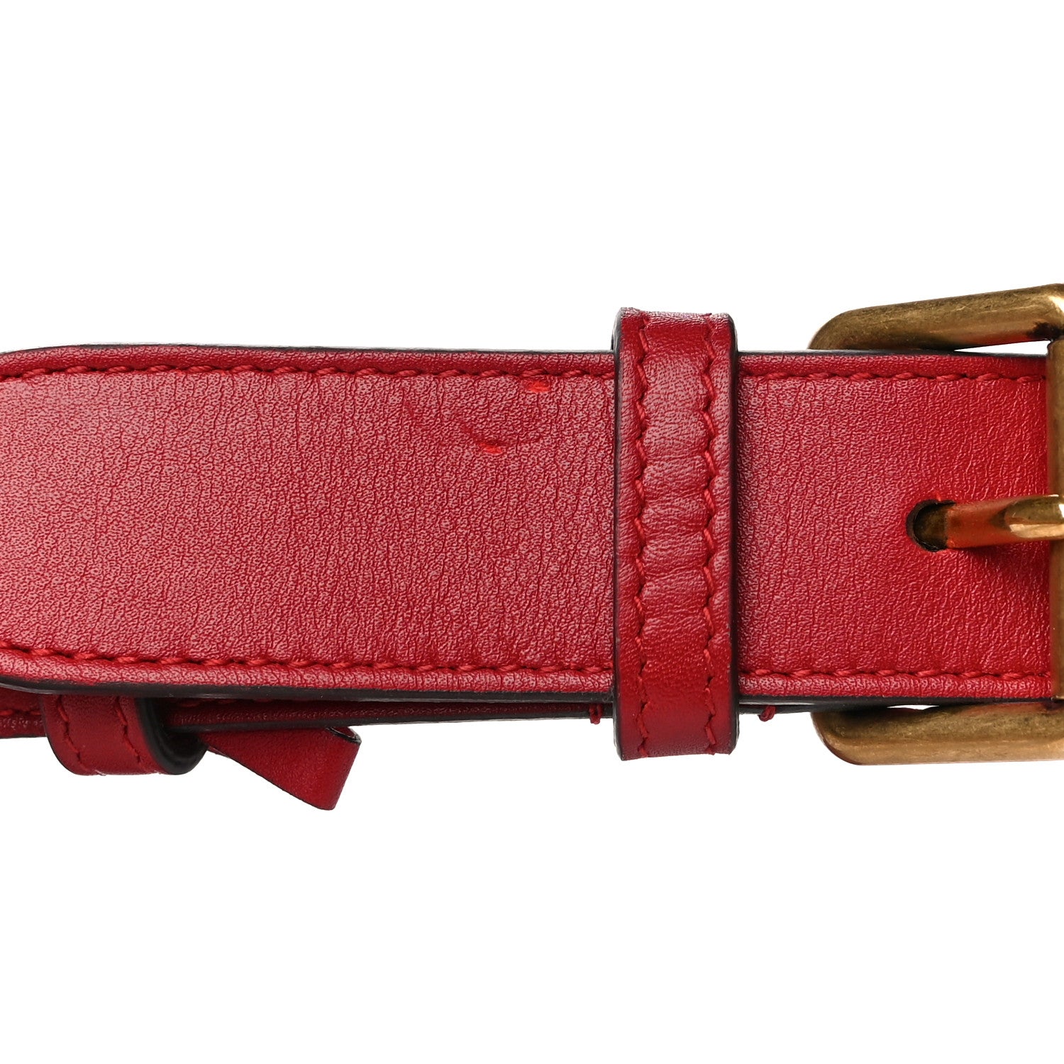 Gucci Calfskin Matelasse GG Marmont Belt Bag 75 30 Hibiscus Red 12 of 12