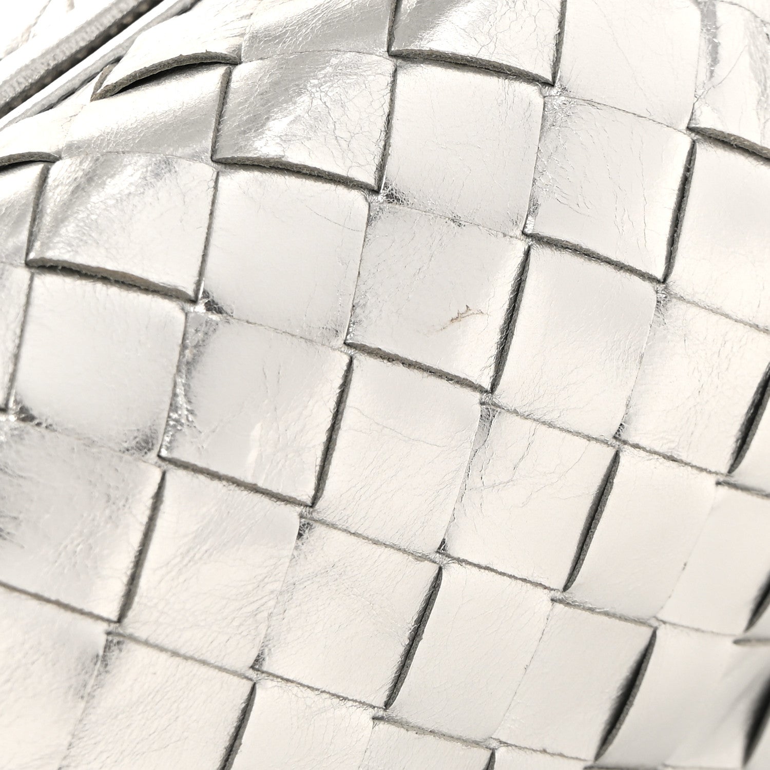 Bottega Veneta Metallic Nappa Intrecciato Mini Jodie Silver 10 of 10