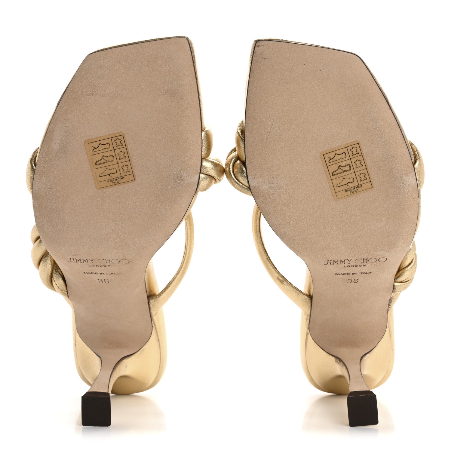 Jimmy Choo Metallic Nappa Diosa 90 Sandals 36 Gold 6 of 11