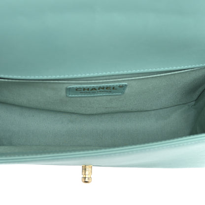 Chanel Lambskin Quilted Medium Boy Flap Green 5 of 11