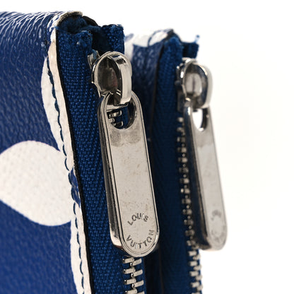 Louis Vuitton Monogram Giant Escale Double Zip Pochette Blue 9 of 10