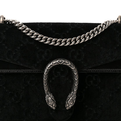 Gucci Velvet GG Monogram Small Dionysus Shoulder Bag Black 8 of 10