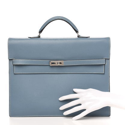 Hermes Epsom Kelly Depeche 34 Blue Jean 15 of 15