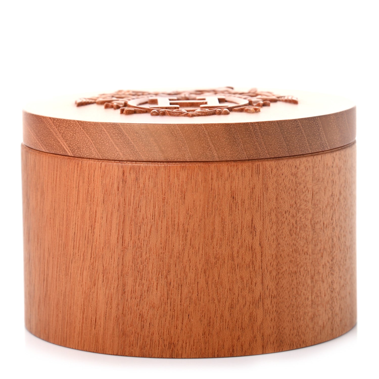 Hermes Mahogany Wood Ex-Libris Twilly Box 1 of 8