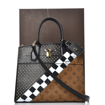 Louis Vuitton Calfskin Reverse Monogram City Steamer MM 9 of 9