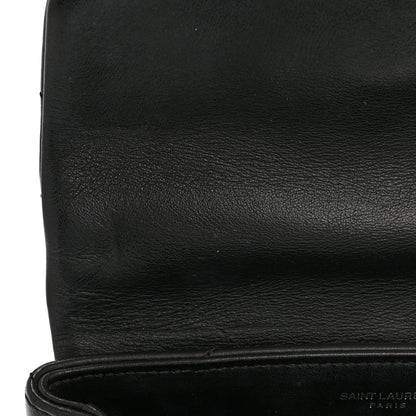 Saint Laurent Calfskin Y Quilted Monogram Toy Loulou Crossbody Bag Black 11 of 14