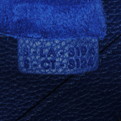 Celine Drummed Calfskin Mini Luggage Indigo 8 of 8