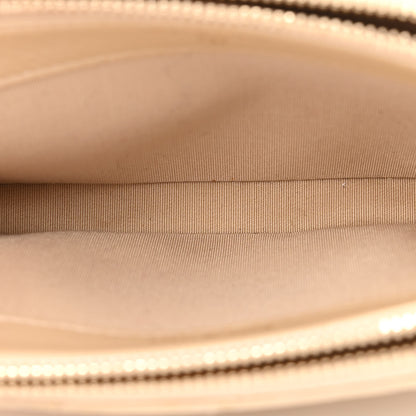 Chanel Iridescent Lambskin Quilted Pearl Clutch With Chain Beige 6 of 14