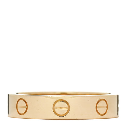 Cartier 18K Yellow Gold Diamond 4mm LOVE Wedding Band Ring 52 6 3 of 4