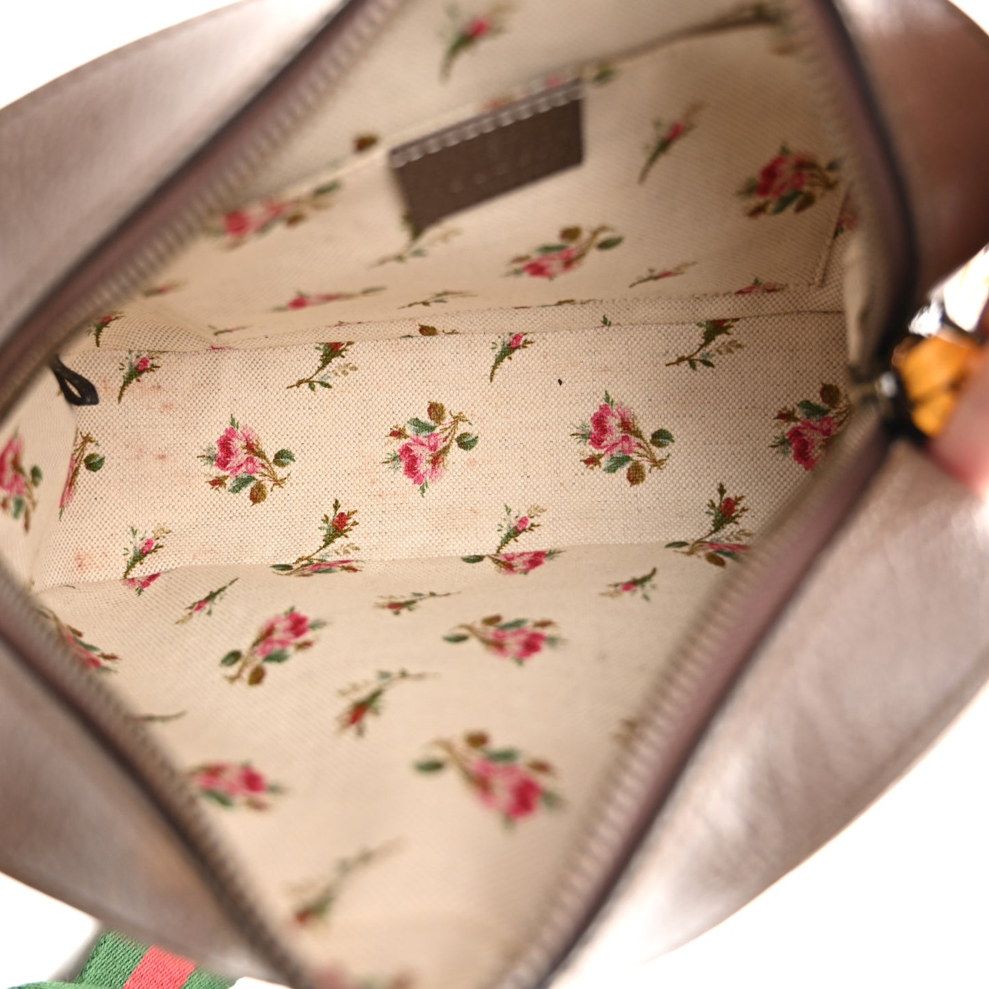 GG Supreme Monogram Web Neo Vintage Shoulder Bag Beige New Acero Crop