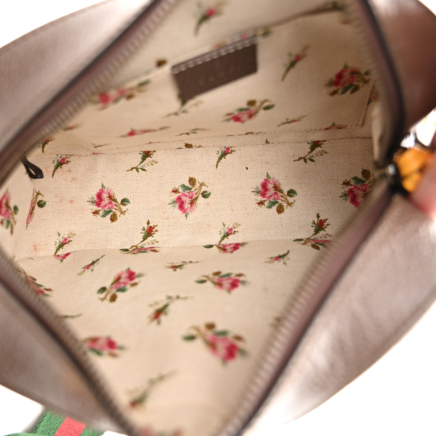 Gucci GG Supreme Monogram Web Neo Vintage Shoulder Bag Beige New Acero Crop 5 of 10