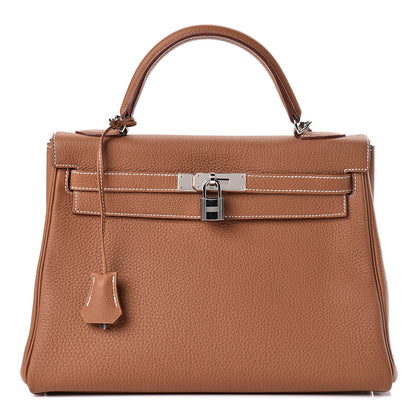 Hermes Togo Kelly Retourne 32 Gold 1 of 10