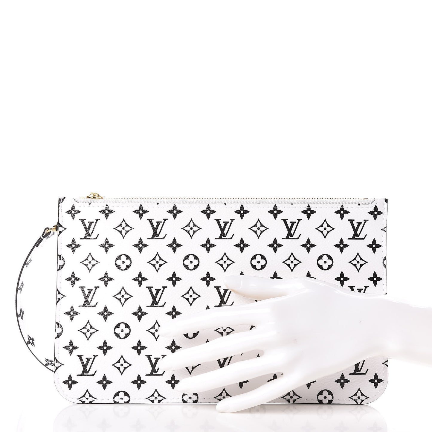 Monogram Giant Neverfull MM GM Pochette White