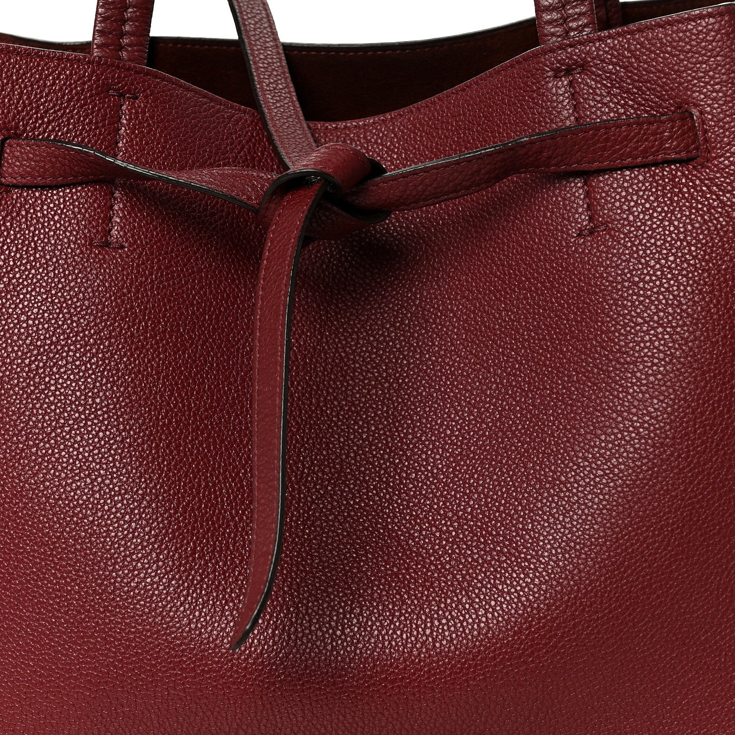 Celine Soft Grained Calfskin Small Belt Cabas Phantom Light Burgundy 8 of 13