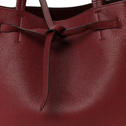 Celine Soft Grained Calfskin Small Belt Cabas Phantom Light Burgundy 8 of 13