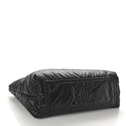Chanel Nylon Quilted Coco Cocoon Reversible Tote Black 4 of 10