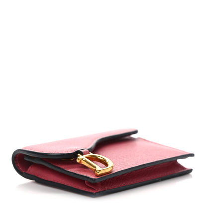 Christian Dior Goatskin Saddle Card Holder Pink 4 of 6