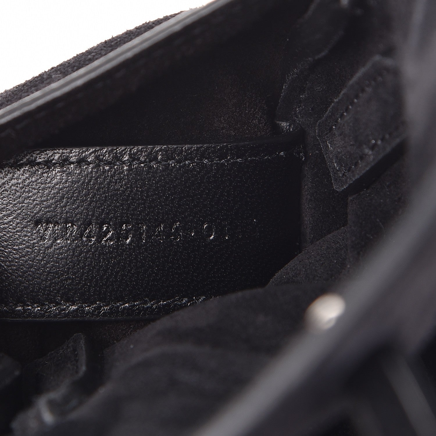 Saint Laurent Suede Fringe Toy Monogram Anita Crossbody Bag Black 8 of 9