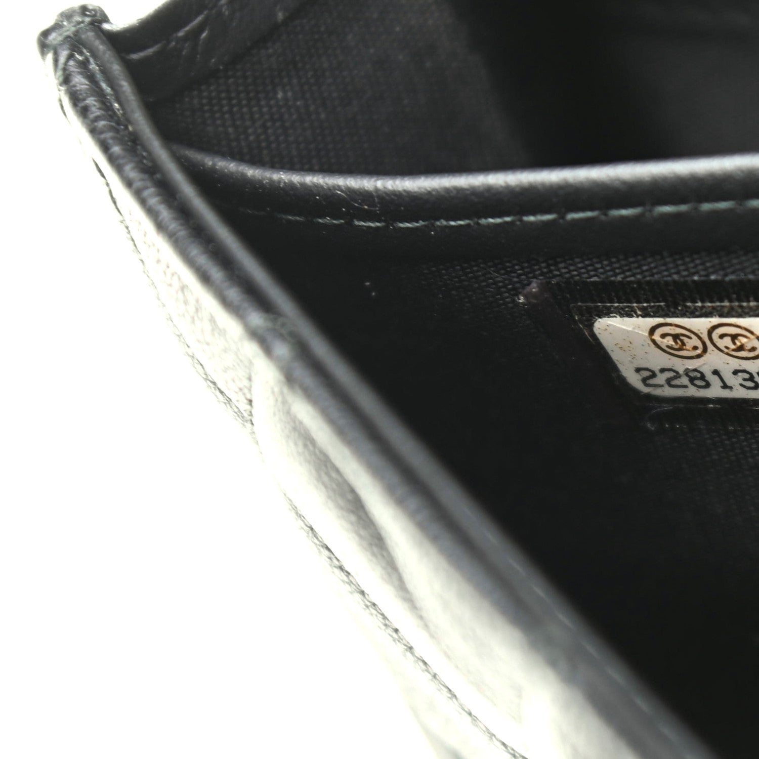 Chanel Calfskin Quilted Large Boy Gusset Flap Wallet Black 8 of 10