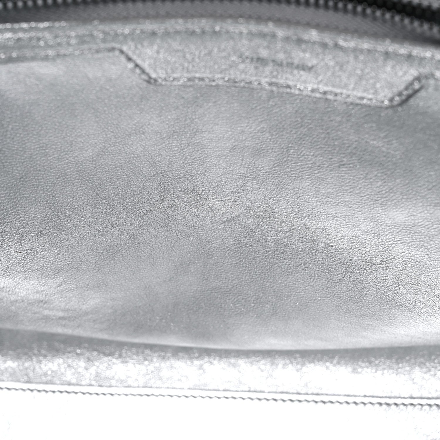 Celine Laminated Lambskin Micro Luggage Silver 14 of 18