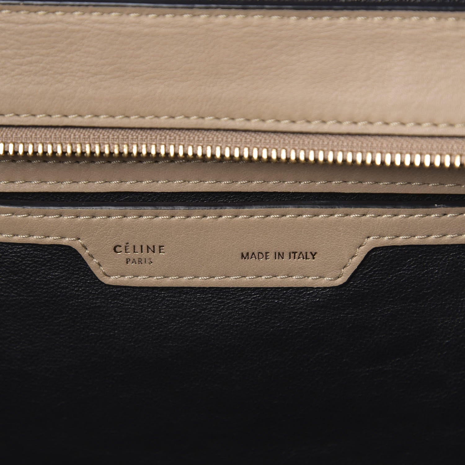 Celine Drummed Calfskin Suede Medium Trapeze Dune 7 of 10