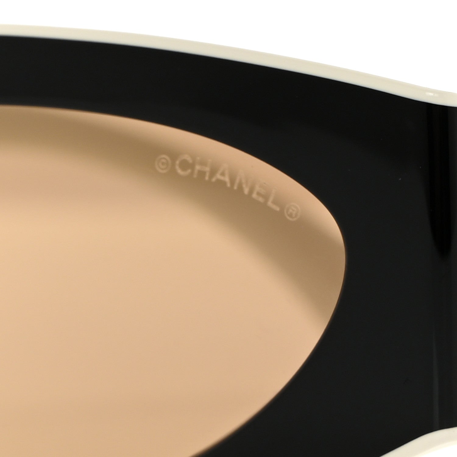 Chanel Acetate Cat Eye Sunglasses 6056 Black White 7 of 8