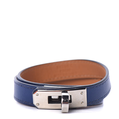 Hermes Swift Kelly Double Tour Bracelet S Bleu Saphir 1 of 3