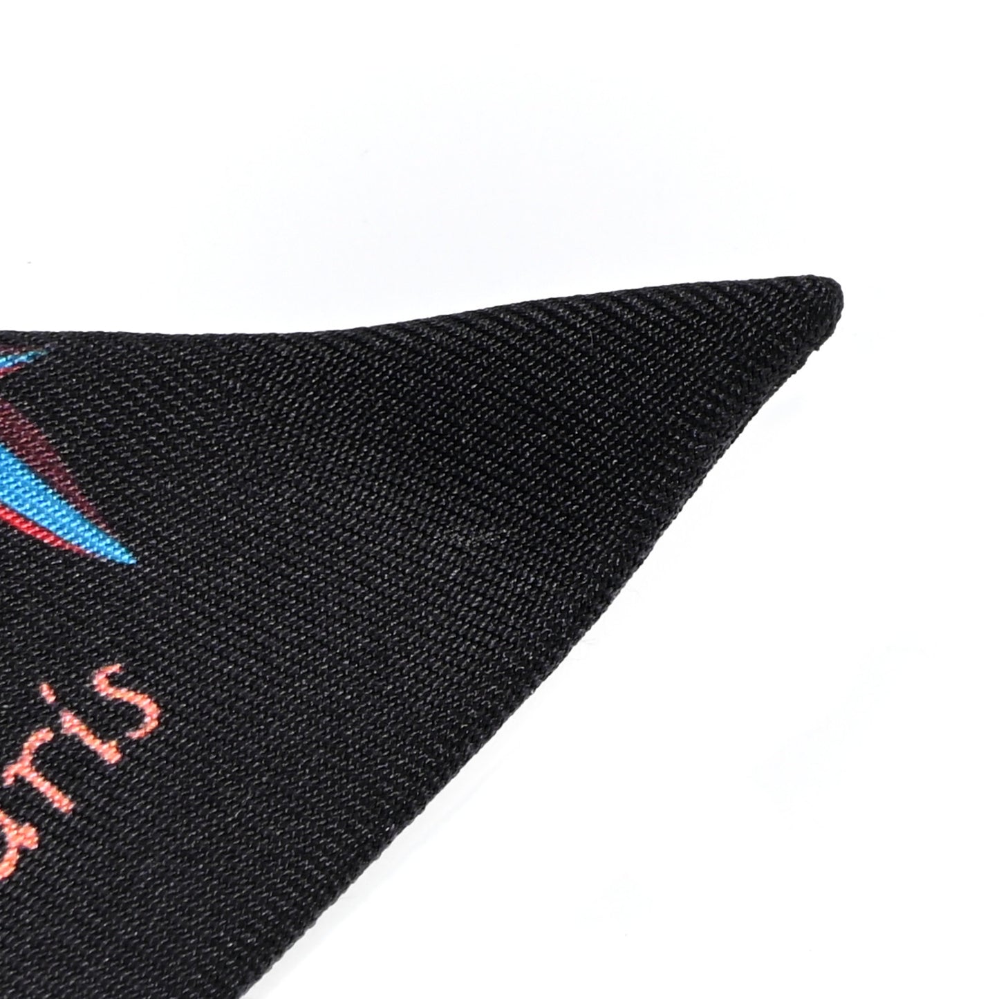 Silk Fleurs et Papillons de Tissus Twilly Black Rouge Bleu