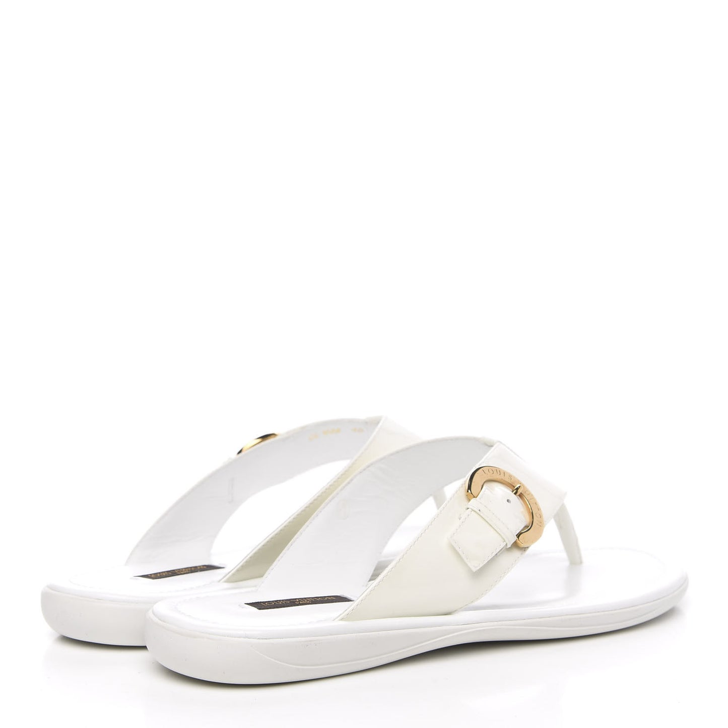 Calfskin Kiwi Sandals 40 White
