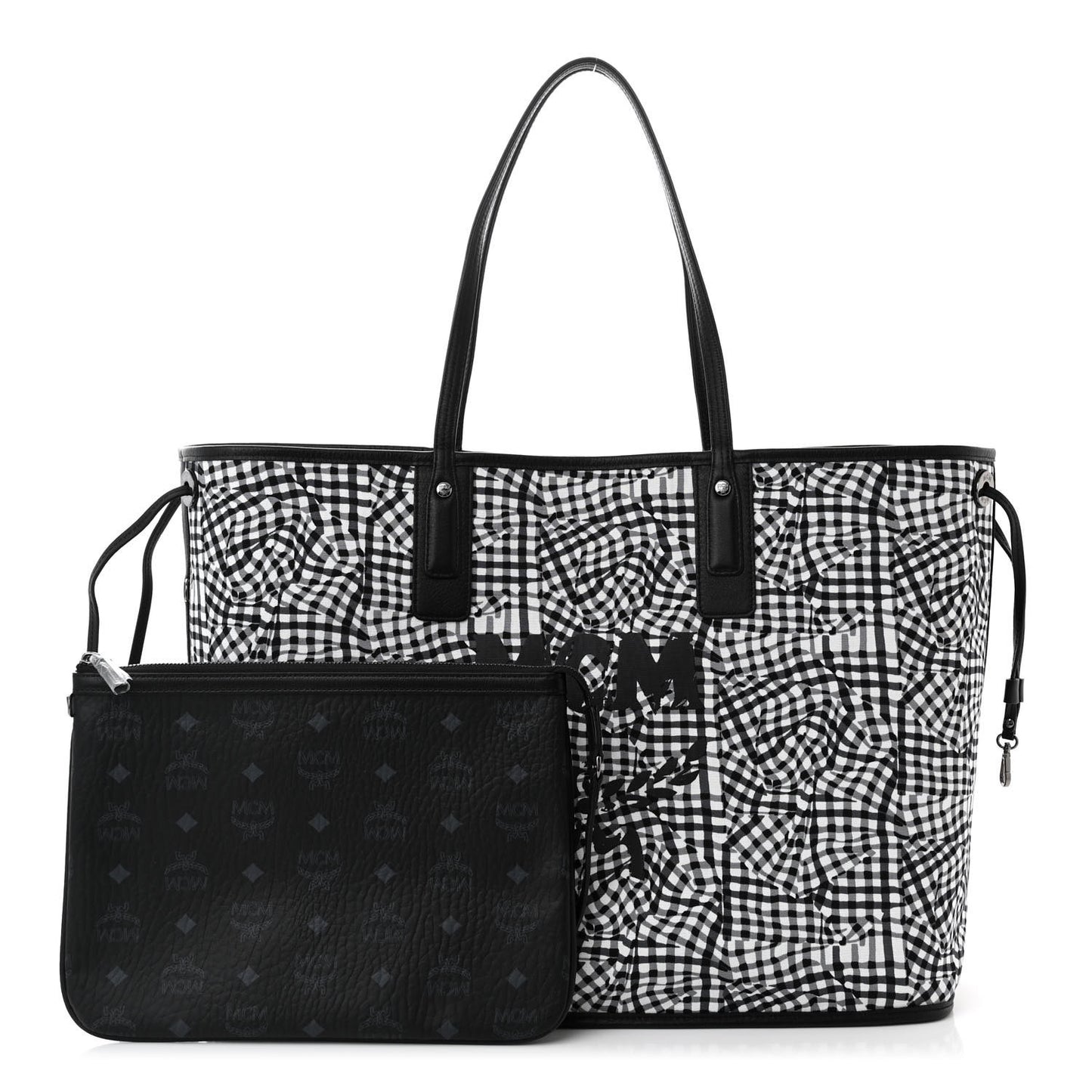 Visetos Large Liz Reversible Shopper Tote Black