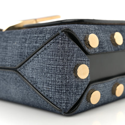 Jimmy Choo Denim Calfskin Lockett Petite Shoulder Bag Light Indigo 10 of 12