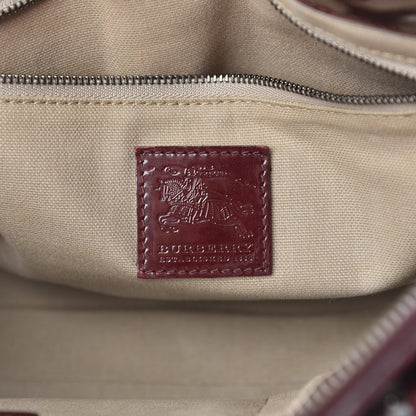 Burberry Nova Check Heart Print Pilgrim Satchel Berry 6 of 19