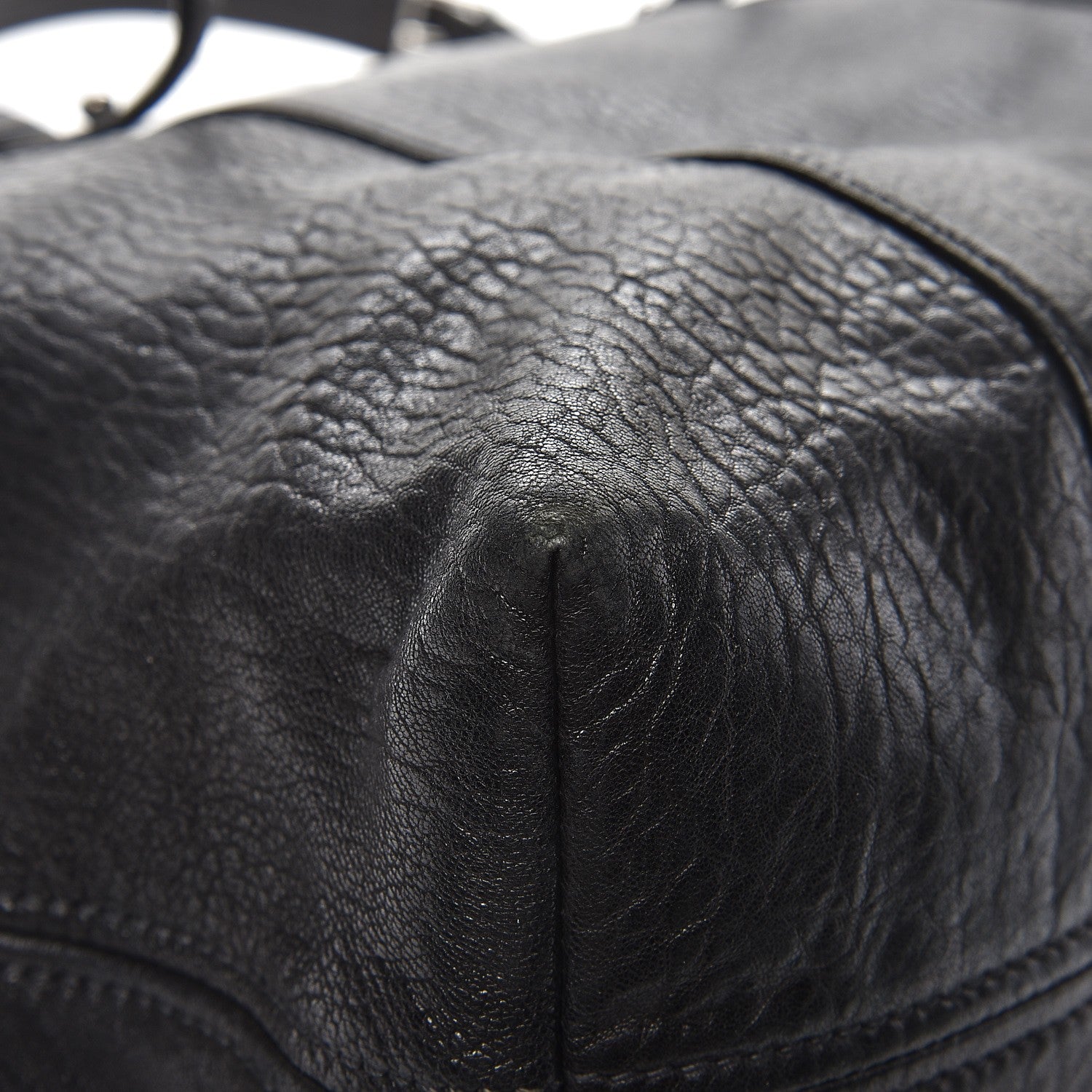 Miu Miu Goatskin Madras Convertible Tote Nero Black 10 of 15