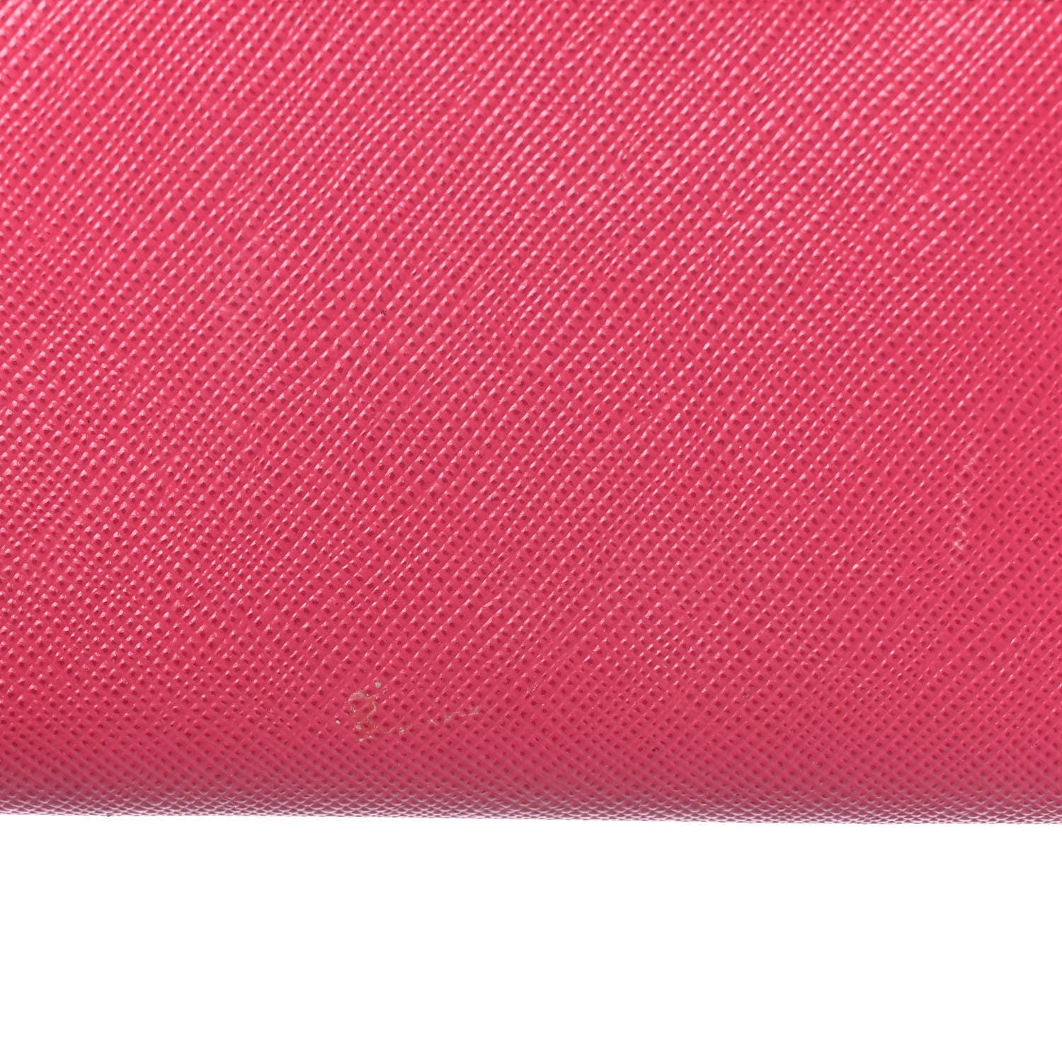 Prada Saffiano Metal Oro Chain Wallet Ibisco 14 of 16