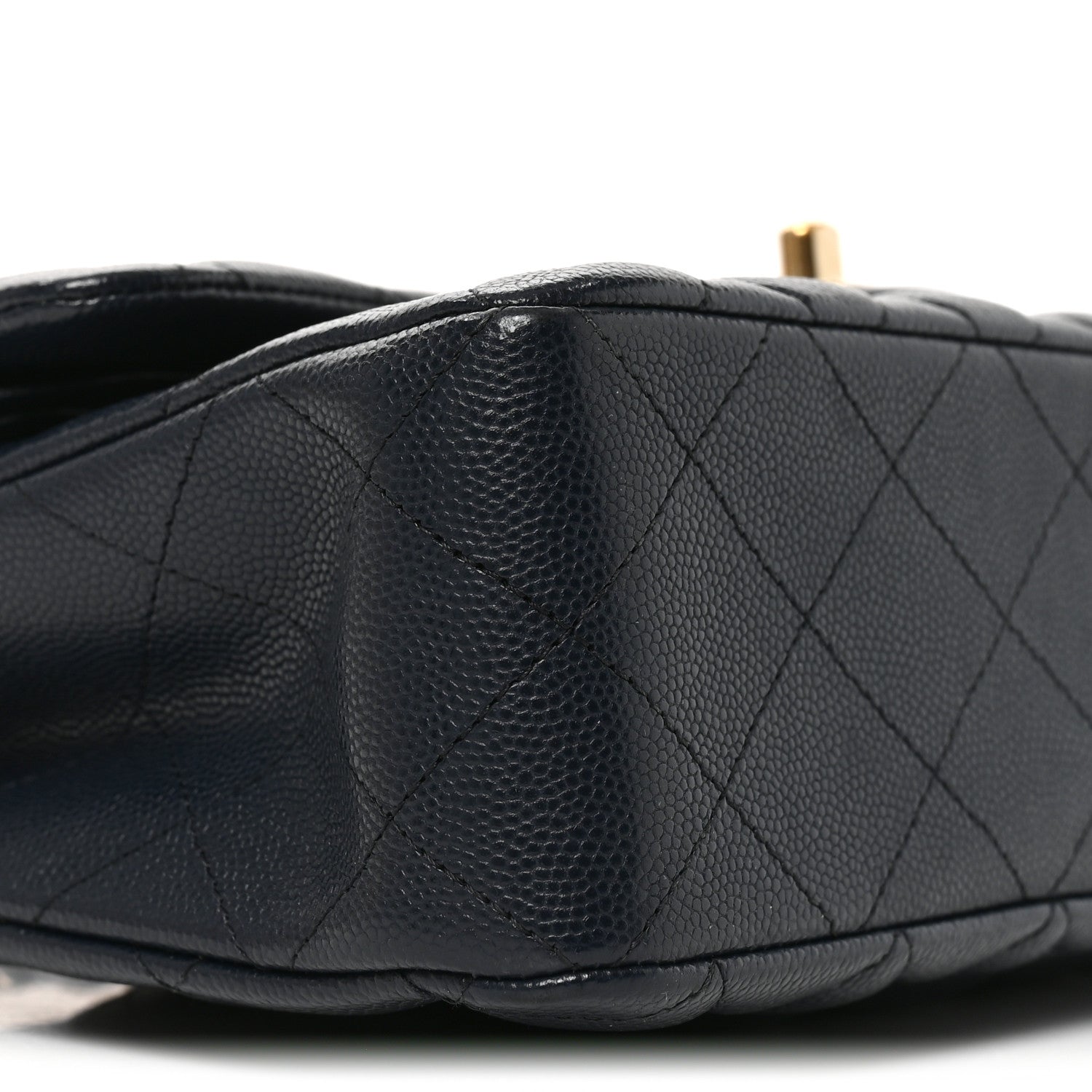 Chanel Caviar Quilted Small Double Flap Dark Navy 9 of 10