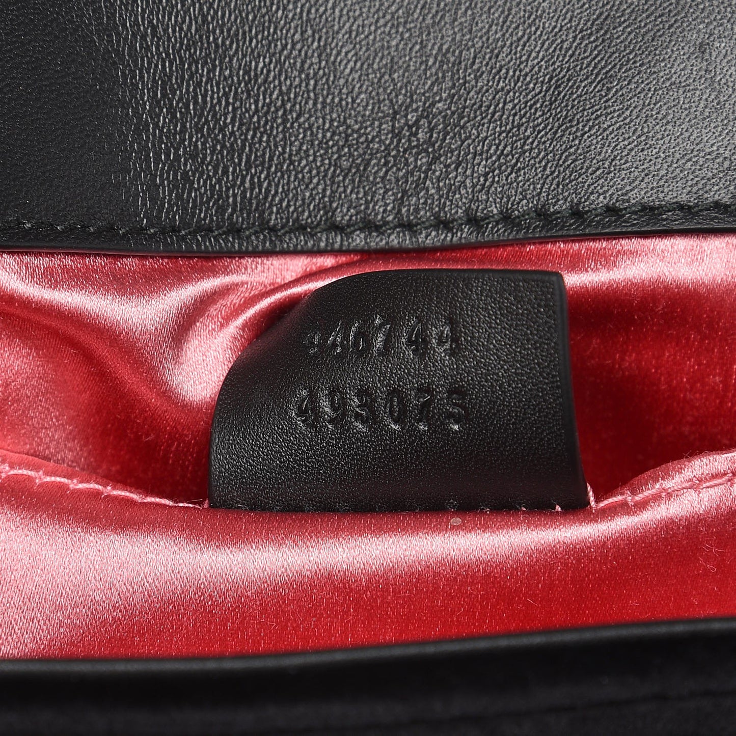 Velvet Matelasse Mini GG Marmont Shoulder Bag Black