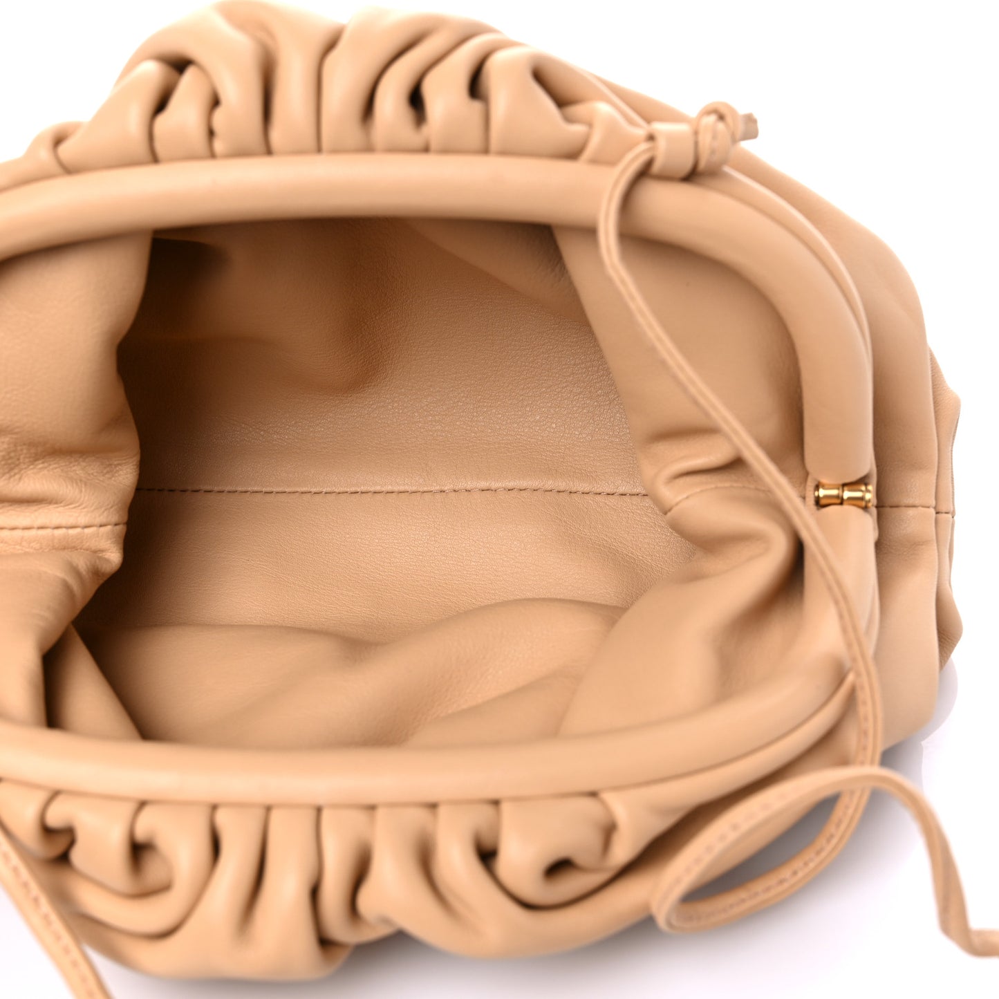 Butter Calfskin The Mini Pouch Almond
