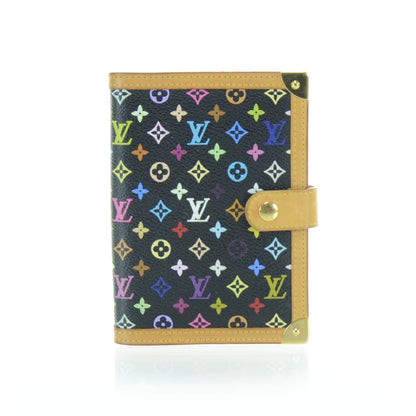 Louis Vuitton Monogram Multicolor Small Ring Agenda Cover Black 1 of 6