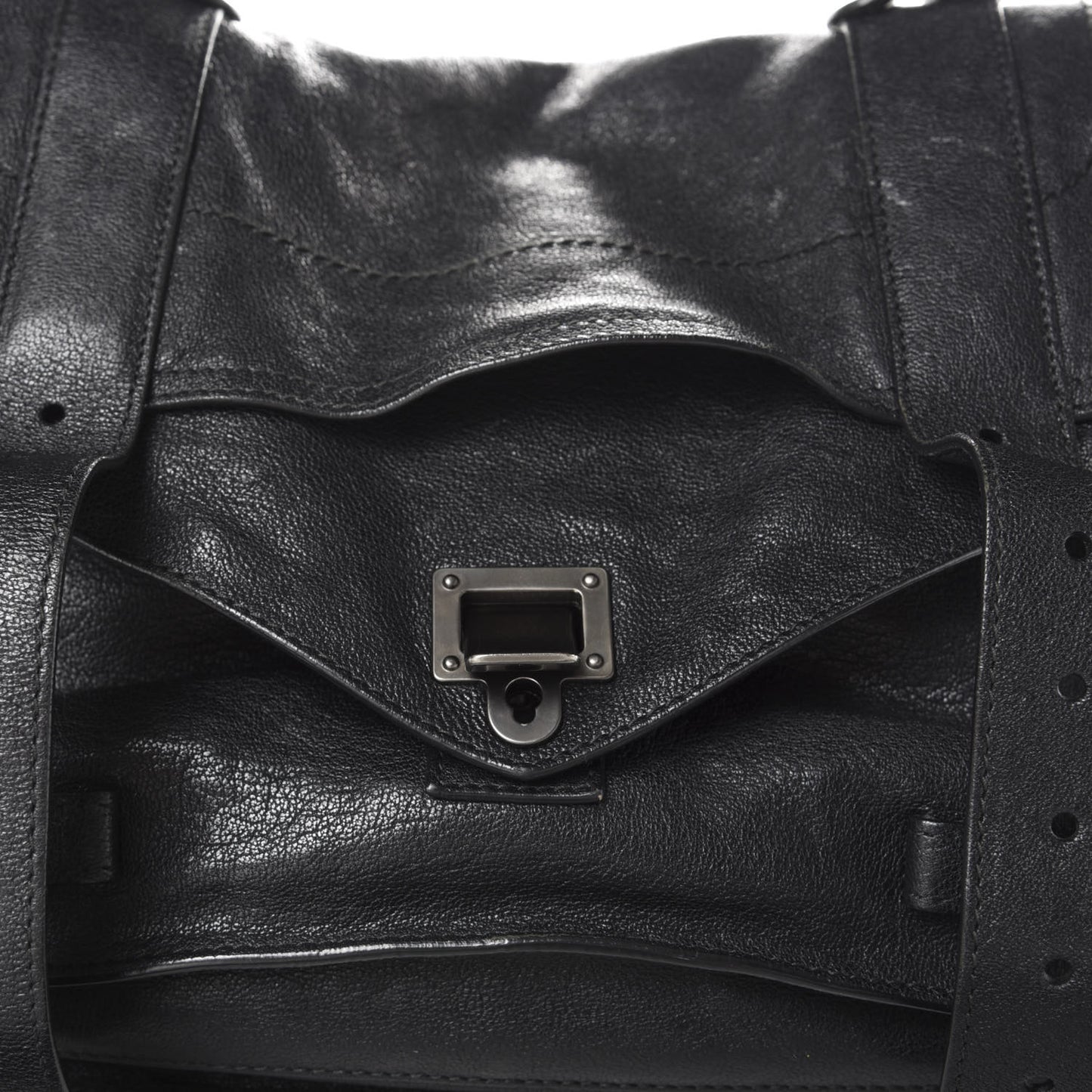 Lambskin Medium PS1 Satchel Black