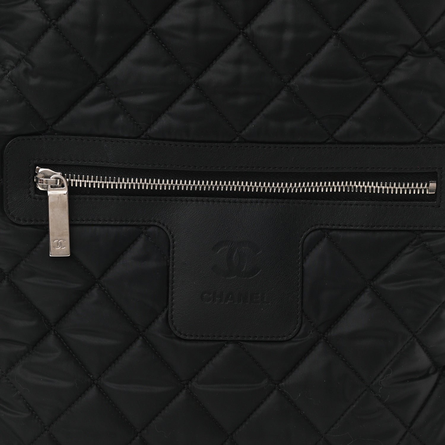 Chanel Nylon Quilted Coco Cocoon Backpack Black 8 of 10