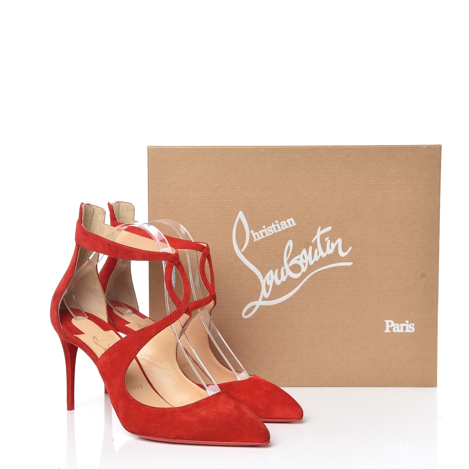 Christian Louboutin Veau Velours Rosas 85 Pumps 38.5 Loubi 10 of 10