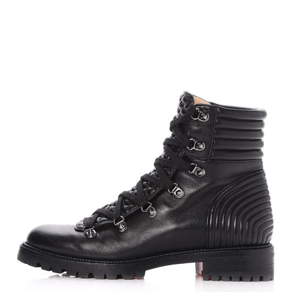 Christian Louboutin Shiny Nappa Mad Flat Boots 40.5 Black 1 of 8