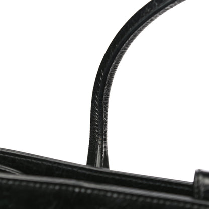 Chanel Glazed Calfskin Quilted Large New Portobello Tote Black 15 of 16