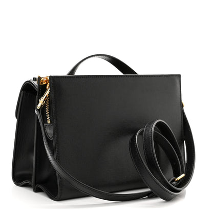 Fendi Vitello Elite Studded Monster Mini Demi Jour Shoulder Bag Black 3 of 10