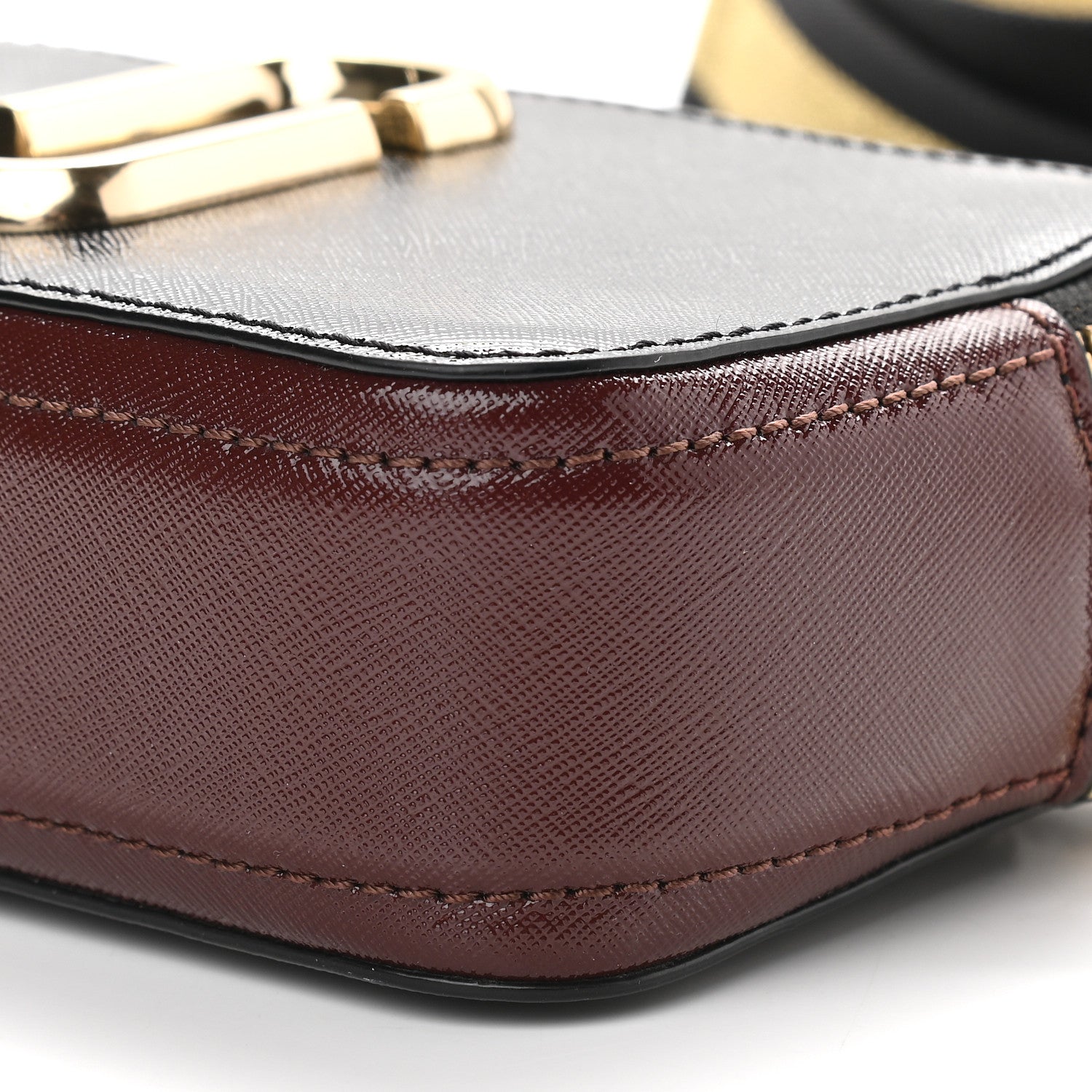 Marc Jacobs Saffiano Small Snapshot Camera Bag Black Multi 9 of 9