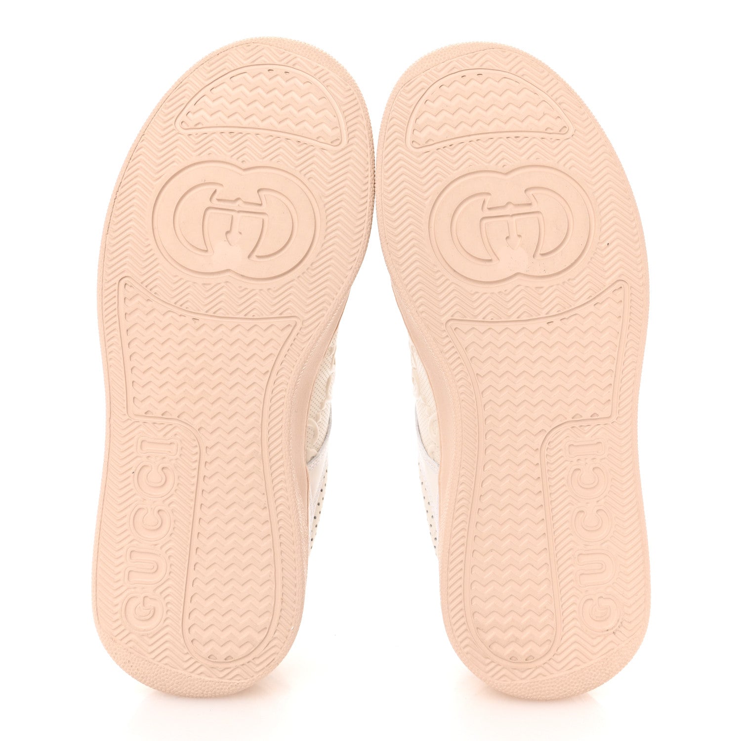Gucci Calfskin GG Tennis Embossed Womens Platform 55mm Sneakers 37 White 6 of 9