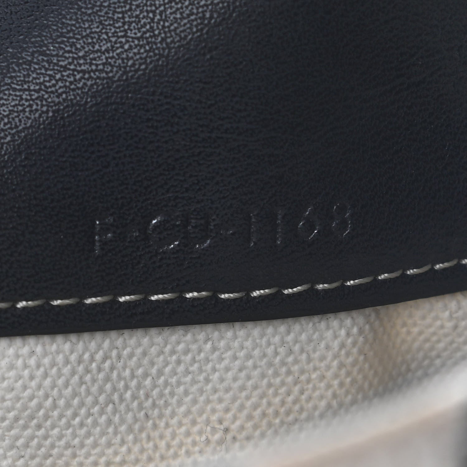 Celine Calfskin Logo Patchwork Cabas Black White 6 of 11