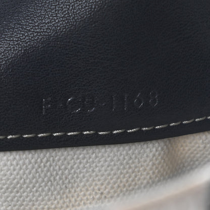 Celine Calfskin Logo Patchwork Cabas Black White 6 of 11