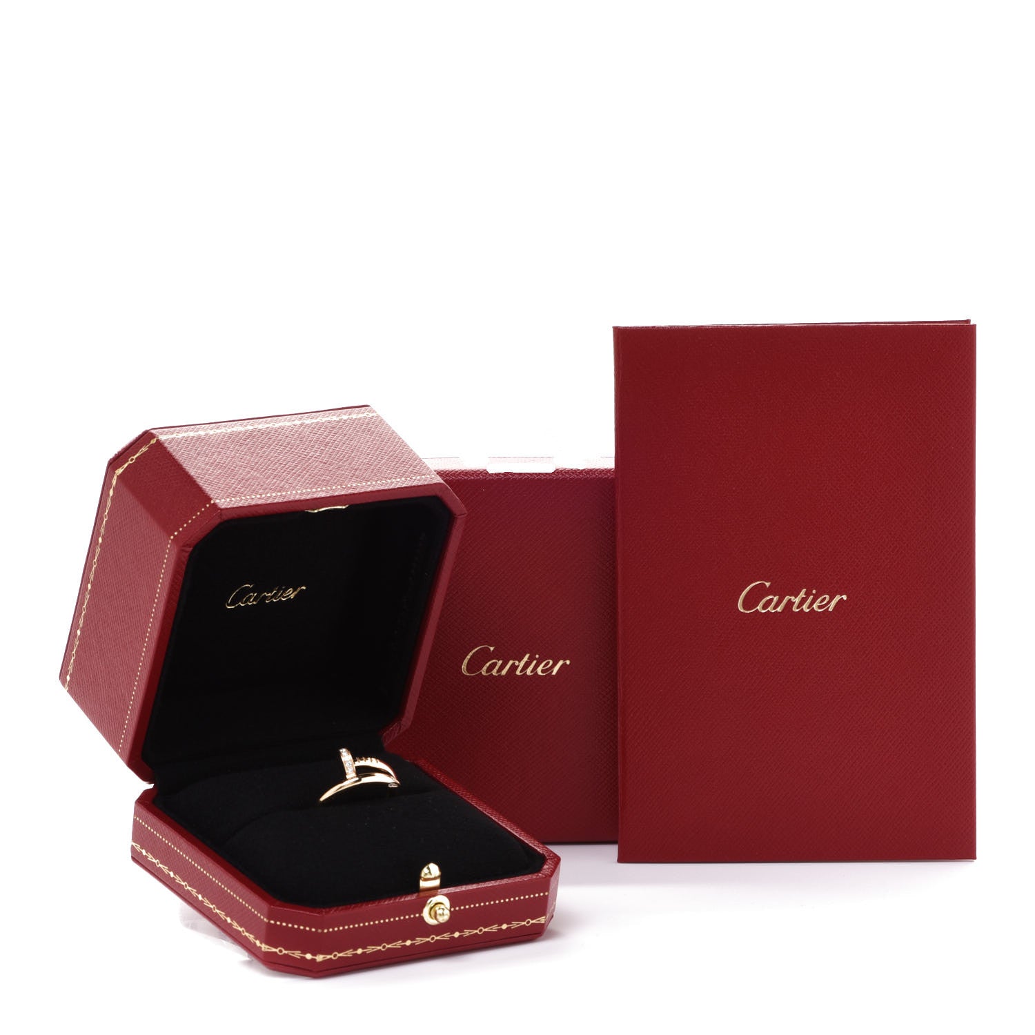 Cartier 18K Yellow Gold Diamond Juste Un Clou Ring 48 4.5 5 of 5